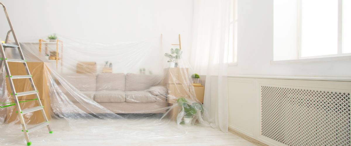 Home under renovation due to by-law regulations.