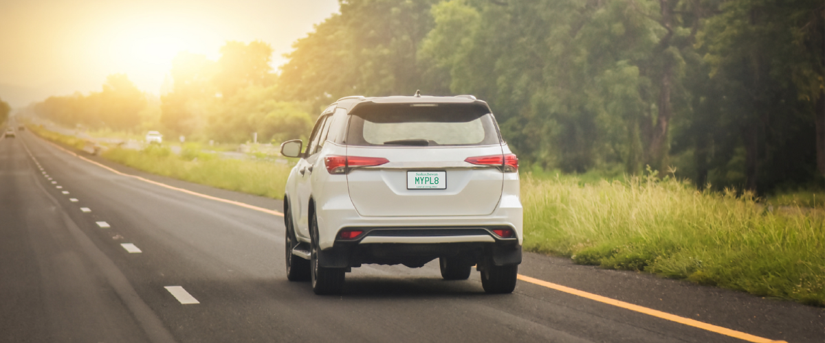 Vehicle driving on the highway.