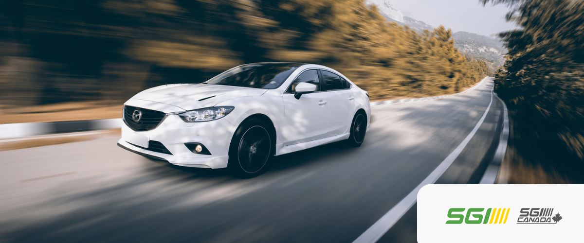 Car driving on highway